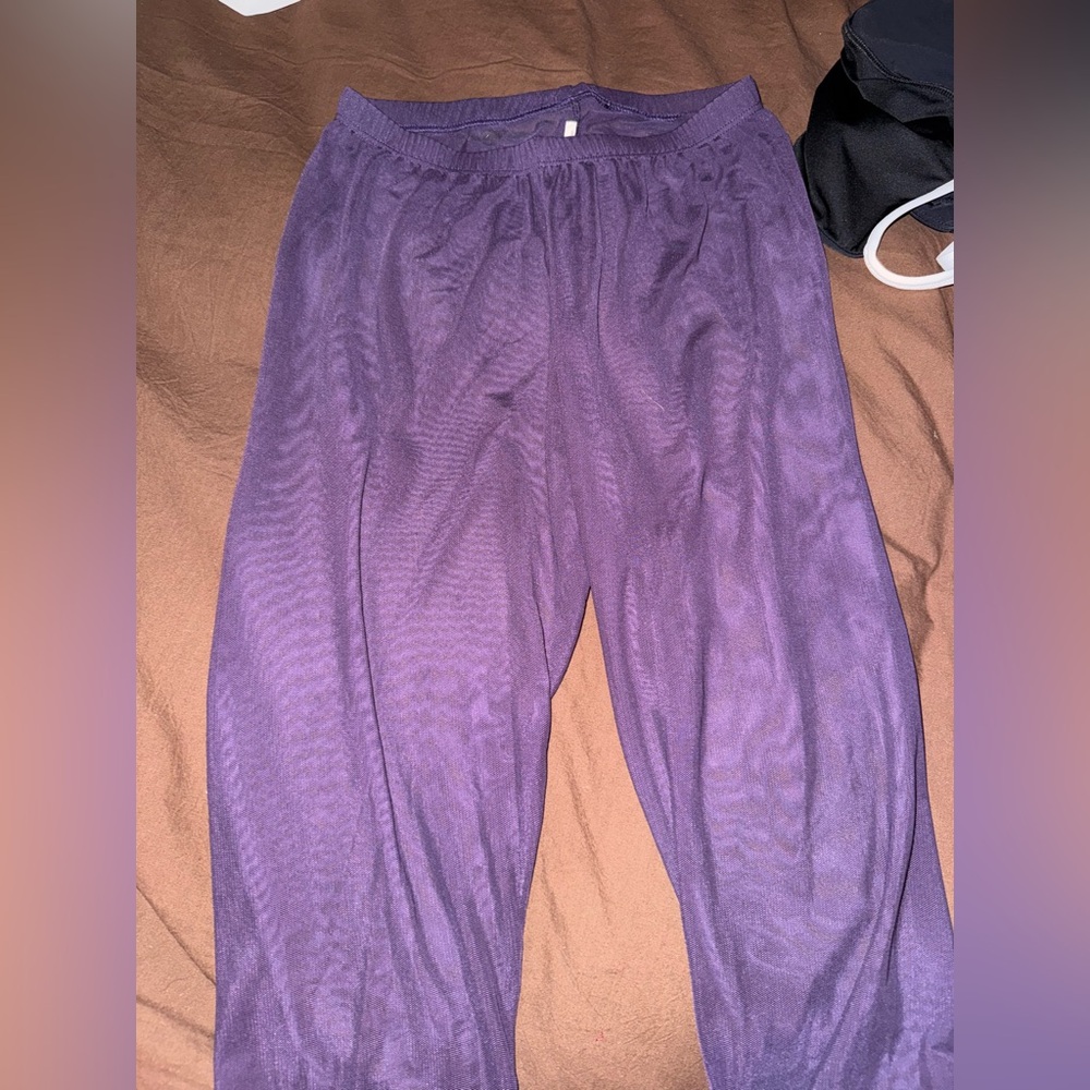 Ballet Rosa Purple Mesh Pants – Women’s Small
